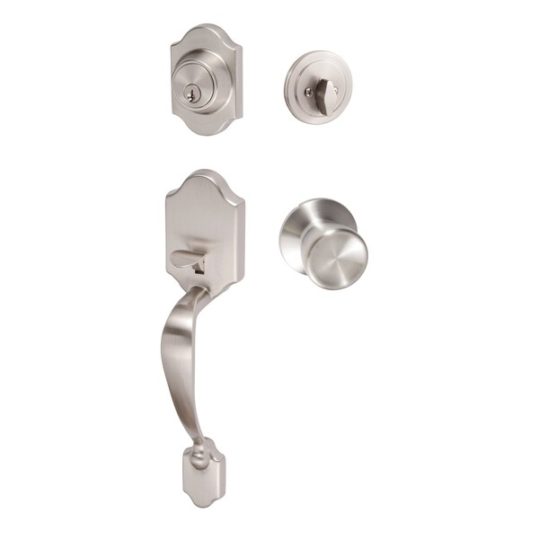 Sure-Loc Hardware Sure-Loc Hardware Coral Handleset, Tulip Handleset Trim, Satin Nickel CR507-TL 15 - main